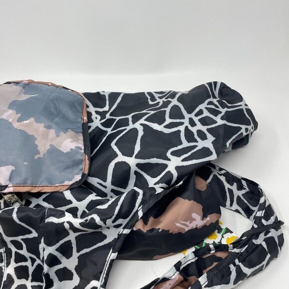 Diane Von Furstenberg x Target Set of 2 Reversible Packable Reusable Bags Brown - Picture 4 of 7